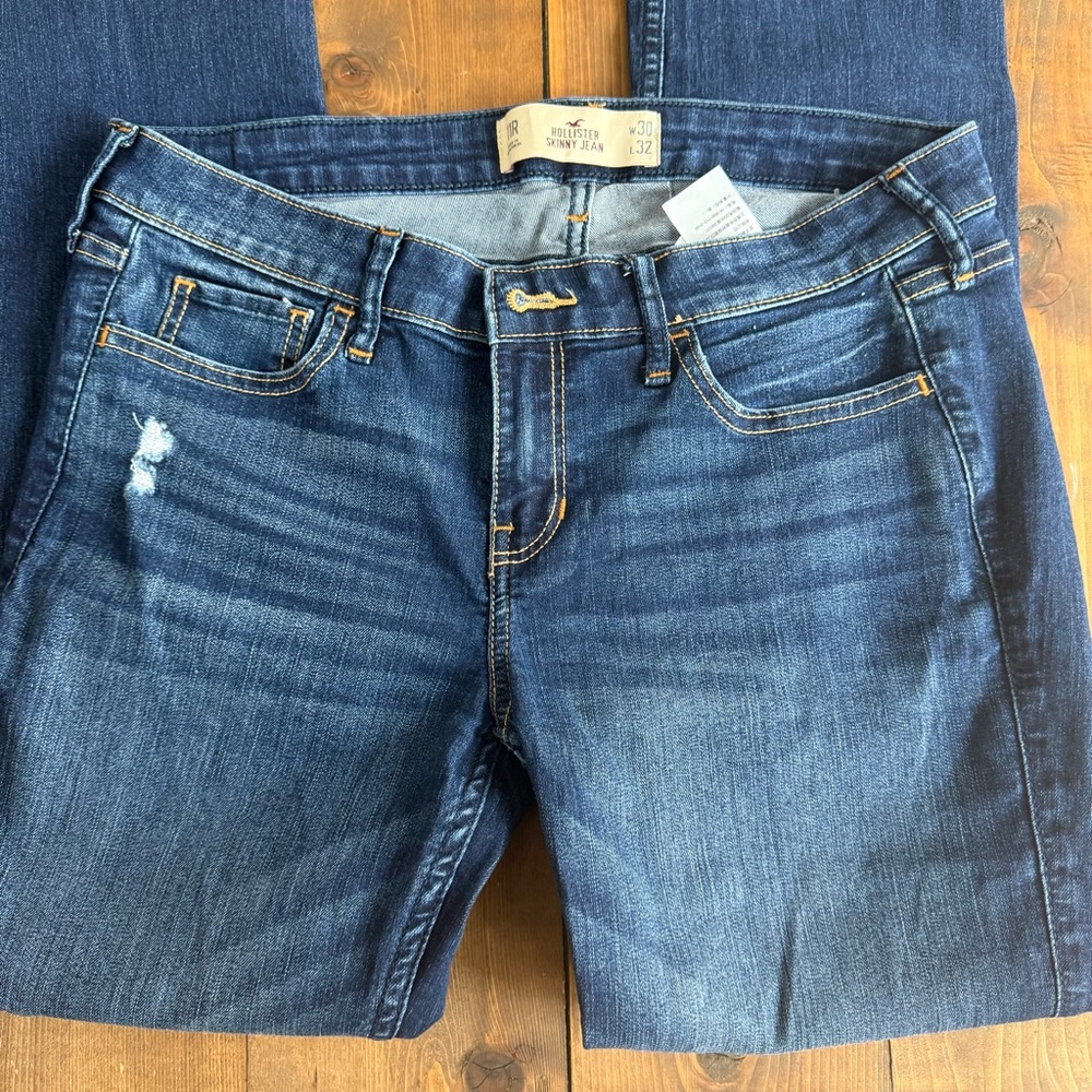 Hollister Dark Wash Skinny Denim Jeans - Picture 3 of 7
